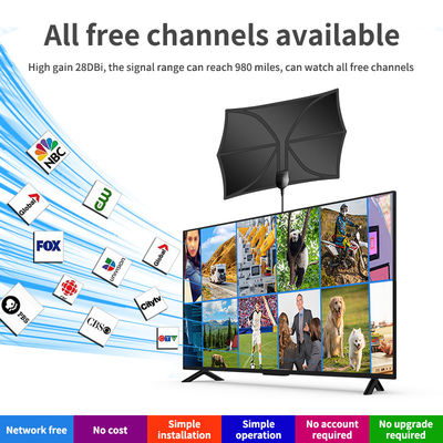 5g 4k Yagi Exterior Aerial For Plug 75 Ohm Digital Outdoor Cable Adapter Gold Tv Antenna