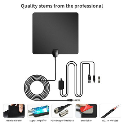 12V Portable Car Parabolic Satellite Antenna with Wireless DVB and IEC/F Male Connector