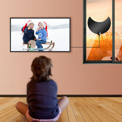 3 Meters Cable Length IEC/F Male Connector Long Range HD 1080p Digital Indoor TV Antenna