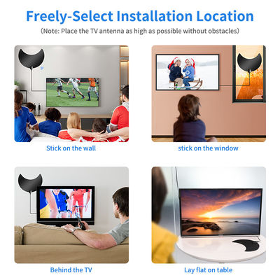 3 Meters Cable Length IEC/F Male Connector Long Range HD 1080p Digital Indoor TV Antenna
