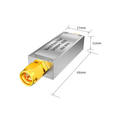 50 Impedance Helium Lora Bandpass RF 915MHz 868MHz Cavity Filter