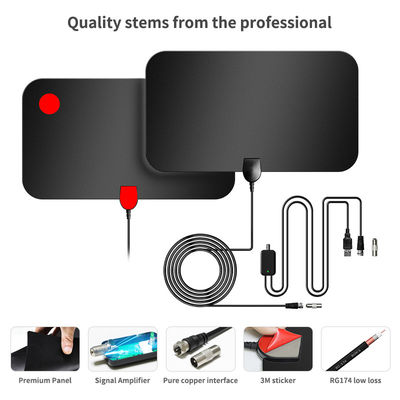 Newest DVB T2 SU HDTV Indoor Digital TV Antenna with IEC/F Male Connector and Reception