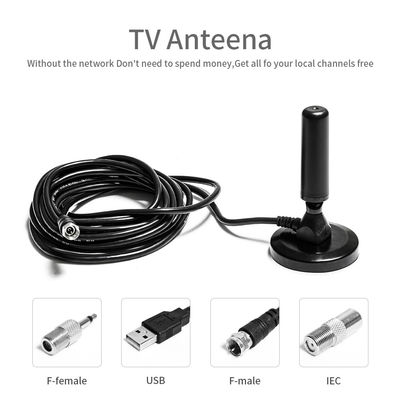 RG174 Cable Wireless Satellite Indoor Free Shipping Remote Controlled Rotating Digital HDTV TV Antenna