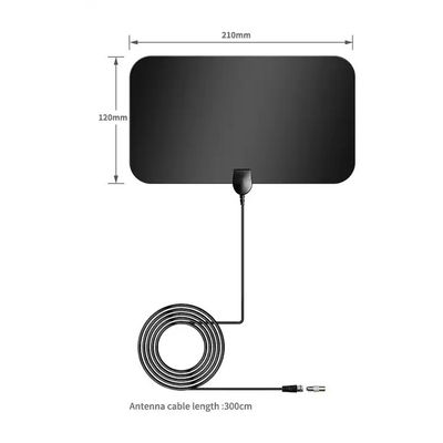 60 Miles Amplifier Signal Booster Flat HD Digital Indoor Antenna For Tv and Certified