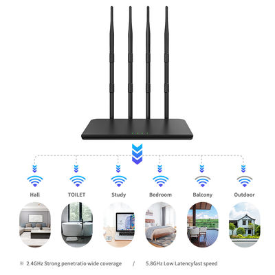 Long Range Wireless Outdoor Receiver with SMA 9dB Rubber Router 5.8G2.4g Wifi Antenna