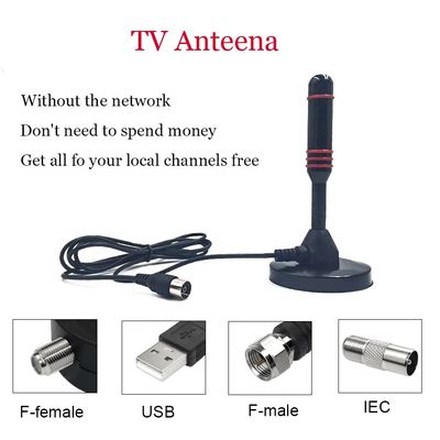 Max Input Power 50W Strong Magnetic Base Digital HDTV Amplified Antenna for Indoor TV