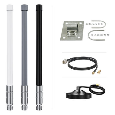 868MHz 915MHz Vertical Polarization Fiberglass Lora Antenna Kit 8dBi 10dBi 12dBi 14dBi 15dBi 20dBi