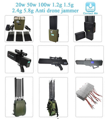 433MHz 900MHz 1.2G 1.5G 2.4G 5.8G Frequency Anti UAV 100W Module for Drone Detection